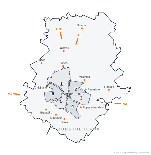 Zona de interventie tractari auto Bucuresti si Ilfov